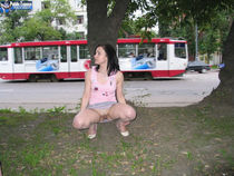 Naked drunk Swedish woman