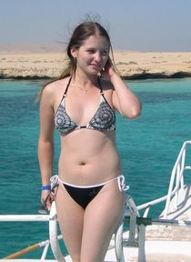 Female escort ad in